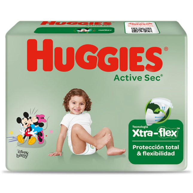 Pañal Huggies Active Sec Xpad Talla XG 48 unid