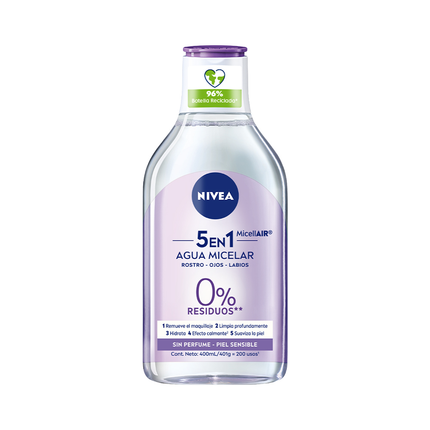 Nivea Agua Micelar Piel Sensible 400Ml