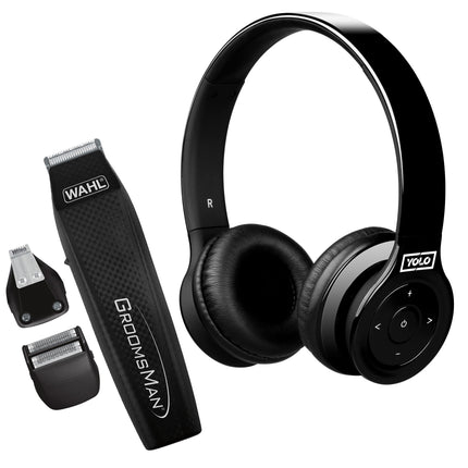 Combo Cortadora de Cabello Groomsman Wahl 05537-3008 + Auriculares Bluetooth Yolo YHP530 Flow