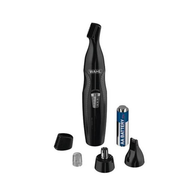 Recortadora Nasal y Cejas Wahl MiniGroom 05608-508 – 3 Cabezales Intercambiables, Resistente al Agua