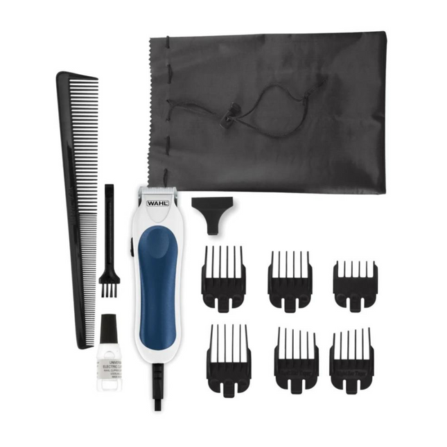 Cortadora de Cabello Wahl Mini Pro Kit 09307-108 – 8 Piezas, Color Blanco