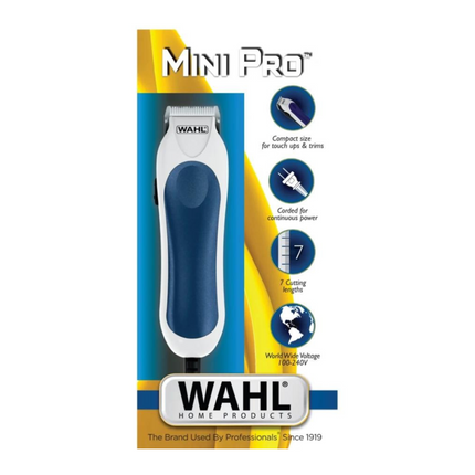 Cortadora de Cabello Wahl Mini Pro Kit 09307-108 – 8 Piezas, Color Blanco