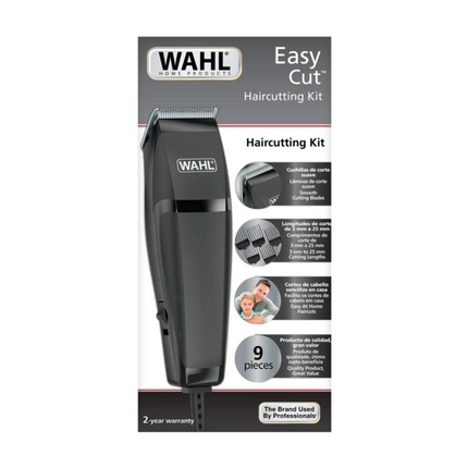 Cortadora de Cabello Wahl Easy Cut 09314-3218 – Cuchilla Autoafilable, 5 Peines Guía