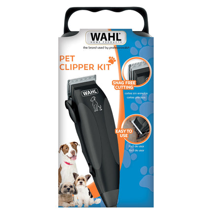 Cortadora para Mascotas Pet Clipper Kit 9 Piezas Wahl 09653-718 – Motor Potente y Bajo Ruido