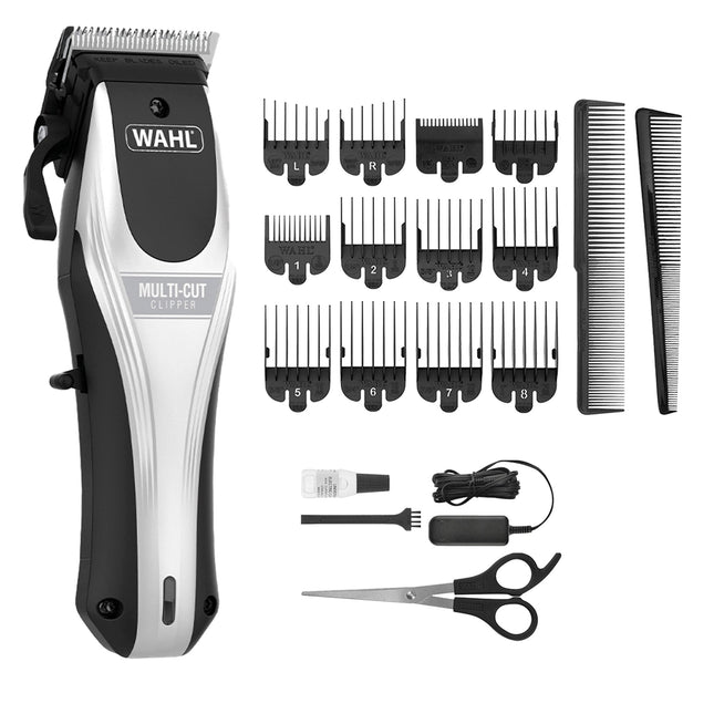 Cortadora de Cabello Recargable Wahl Multi-Cut Pro 09657-008 – Kit Completo de 21 Piezas