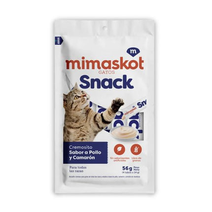 Mimaskot Snack Cremoso para Gatos – 65g