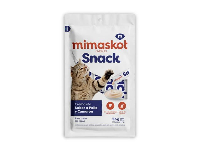 Mimaskot Snack Cremoso para Gatos – 65g