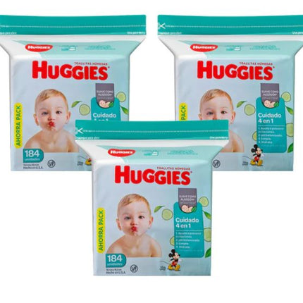 MEGA PACK CUIDADO 4 EN 1 - 552 UND (3 TOALLITAS 4EN1 )