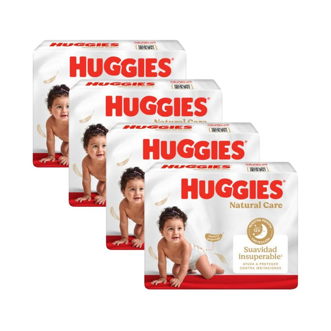 Pack 4 Pañal Huggies Natural Care Xtracare Big Talla Xg 60u