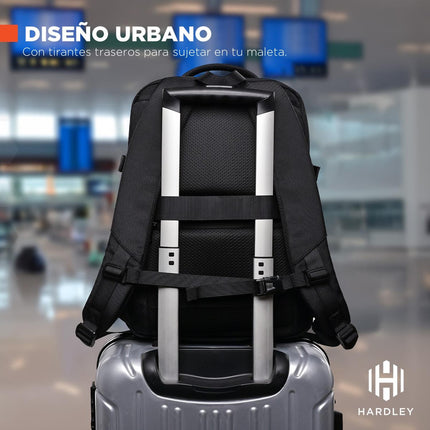 Mochila Urbana Brussels 23 L – Impermeable, Antirrobo y Conector USB Beige