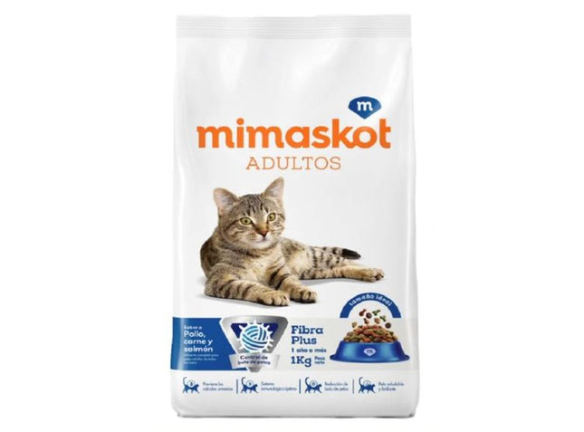 Mimaskot Gatos Adultos Sabor Pollo y Carne – Alimento Seco para Gatos 1kg