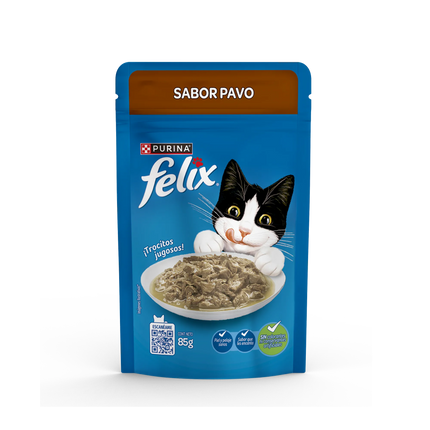 FELIX GATITOS SABOR PAVO 85GR
