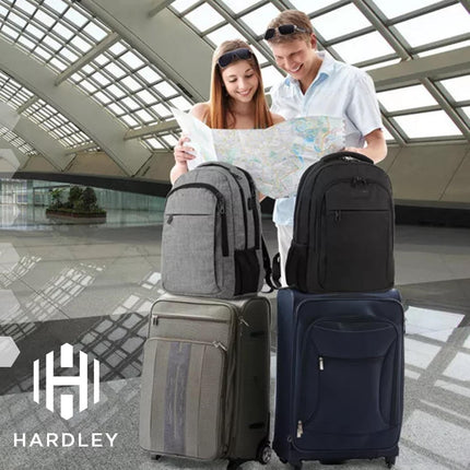 Mochila Laptop Phantom 25 L Impermeable con USB 3.0 y 7 Bolsillos Organizadores Gris
