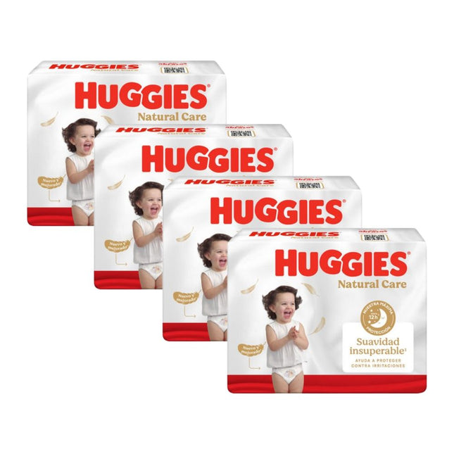 Pack 4 Pañal Huggies Natural Care Xtracare Big Talla Xxg 58u