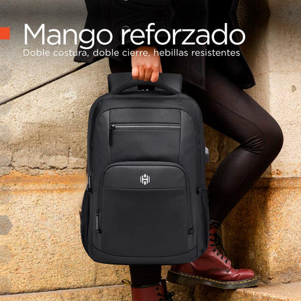 Mochila Antirrobo London 20 L – Impermeable, USB 3.0 y Compartimento para Laptop 17″