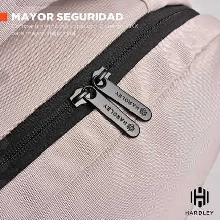 Mochila Urbana Brussels 23 L – Impermeable, Antirrobo y Conector USB Beige