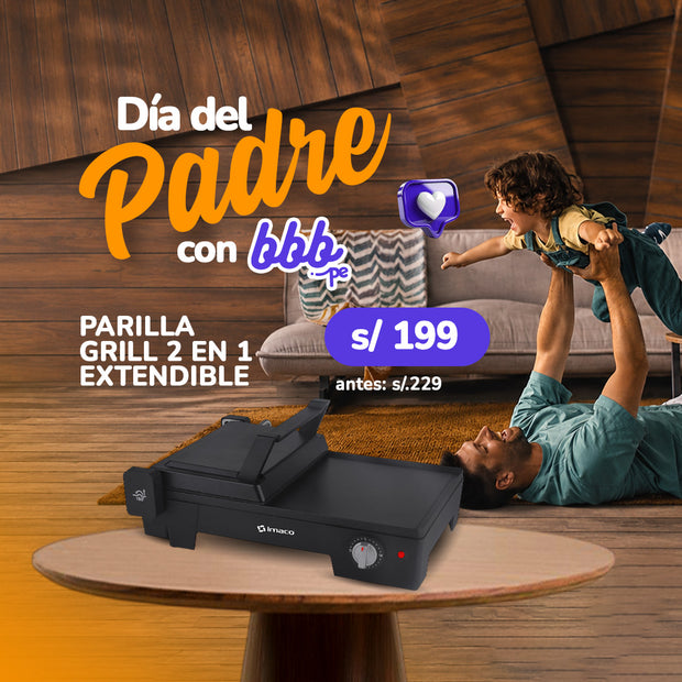 Parilla Grill 2 en 1 a solo 199 soles