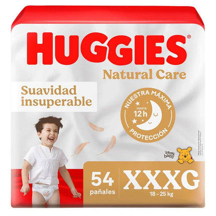 Pañal Huggies Natural Care Bigpack Talla Xxxg 54 Und