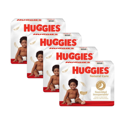 Pack 4 Pañal Huggies Natural Care Xtracare Big Talla G 66u
