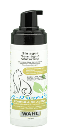Shampoo para gatos sin agua fórmula de avena Wahl 3027596S