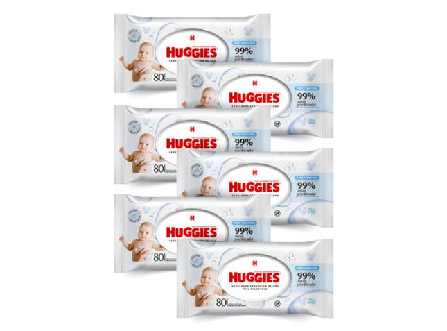 Toallitas Húmedas Huggies Puro & Natural 480 unid