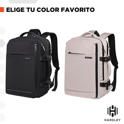 Mochila Urbana Brussels 23 L – Impermeable, Antirrobo y Conector USB Beige