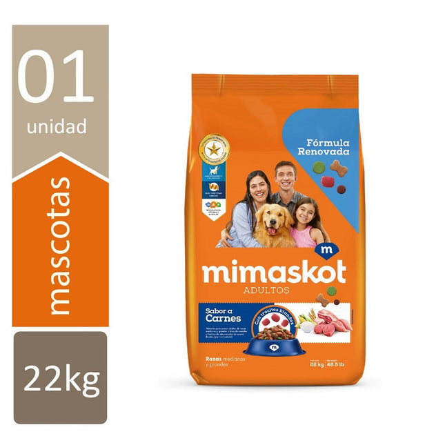 Mimaskot Perros Adultos Sabor Carne – Alimento Seco para Perros 22kg