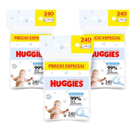 Pack Toallitas Puro & Natural x240 (3 toallitas de P&N x240)