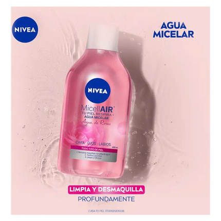 NIVEA - MicellAIR Agua Micelar con Agua de Rosas 400ml