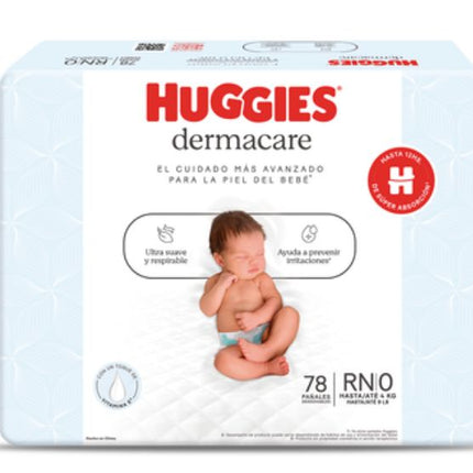 Pañal Huggies Dermacare Talla Rn X 78 Unid