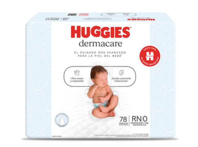 Pañal Huggies Dermacare Talla Rn X 78 Unid