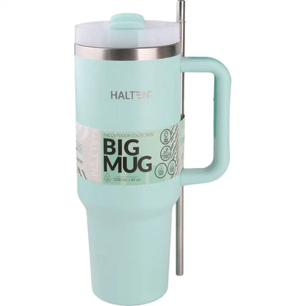 Big Mug Halten 1200 ml – Acero Inoxidable Doble Pared al Vacío Beige