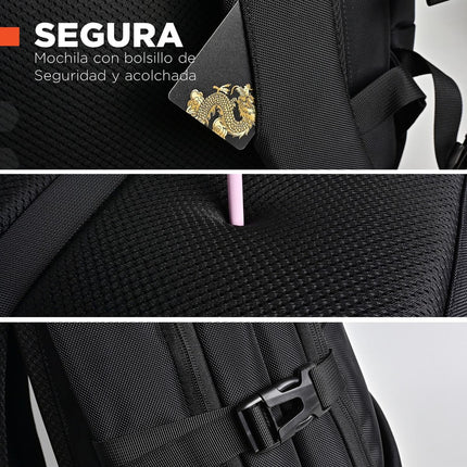 Mochila Urbana PortaLaptop Oxford II con Puerto USB y Compartimientos Múltiples