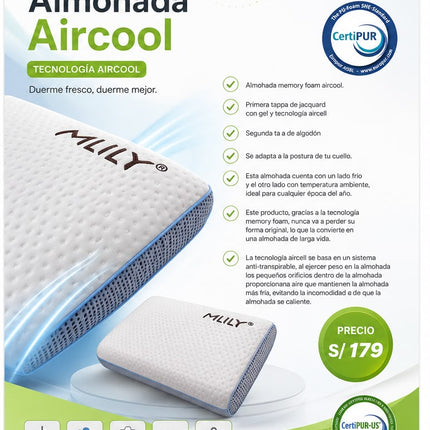 Almohada MLILY GEL Memory Foam