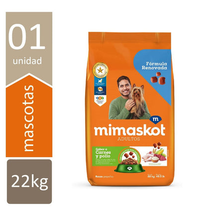 Mimaskot Perros Adultos Raza Pequeña Sabor Carne y Pollo – Alimento Seco para Perros 22kg