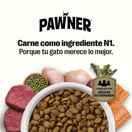 Pawner Cat Con Pollo Y Salmon Esterilizados Ad 8Kg