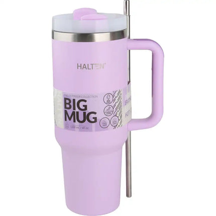 Big Mug Halten 1200 ml – Acero Inoxidable Doble Pared al Vacío Color Lila
