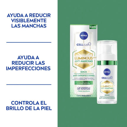 NIVEA - SERUM LUMINOUS 630 ANTI-MANCHAS ANTI-IMPERFECCIONES 30ml