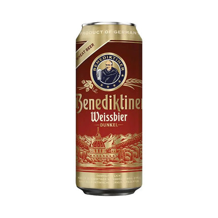 Six Pack Cerveza Benediktiner Weissbier Dunkel en lata de 500 ml