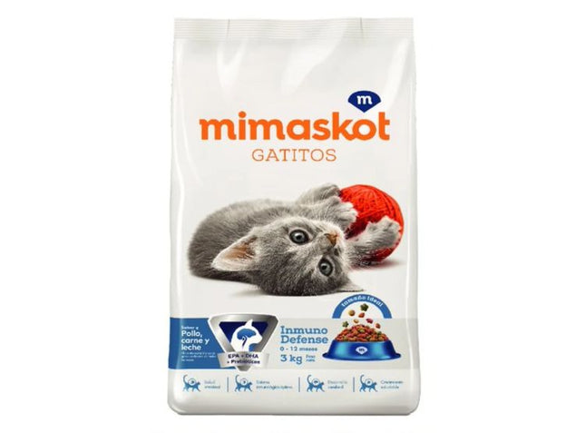 Mimaskot Gatitos Sabor Pollo y Carne – Alimento Seco para Gatitos 3kg