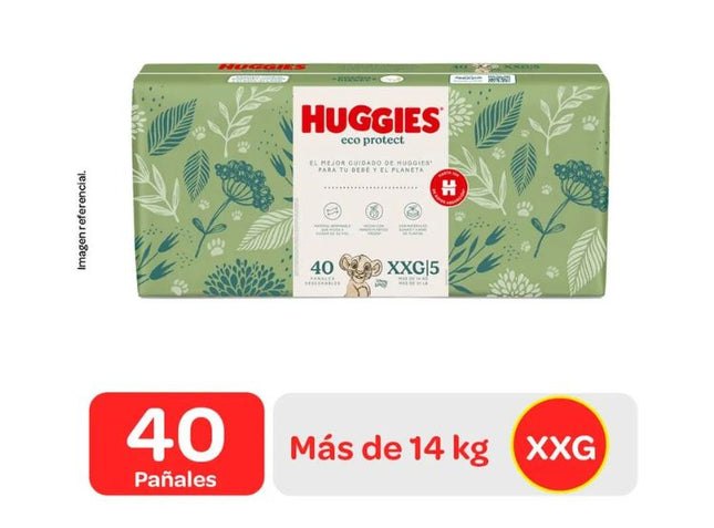 Huggies Ecológicos EcoPro Talla XXG Hiper Pack 2X40 unids