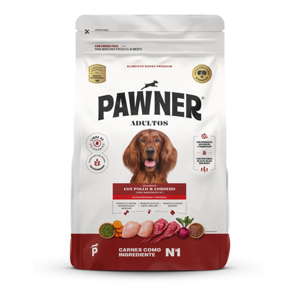 Pawner Dog Con Pollo Y Cordero Rz. Myg Ad 15Kg