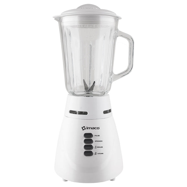 Licuadora Imaco BL4125V – 500 W, 1.5 Litros, 2 Velocidades, Vaso de Vidrio