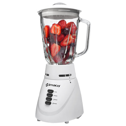 Licuadora Imaco BL4125V – 500 W, 1.5 Litros, 2 Velocidades, Vaso de Vidrio