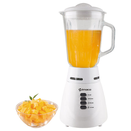 Licuadora Imaco BL4125V – 500 W, 1.5 Litros, 2 Velocidades, Vaso de Vidrio