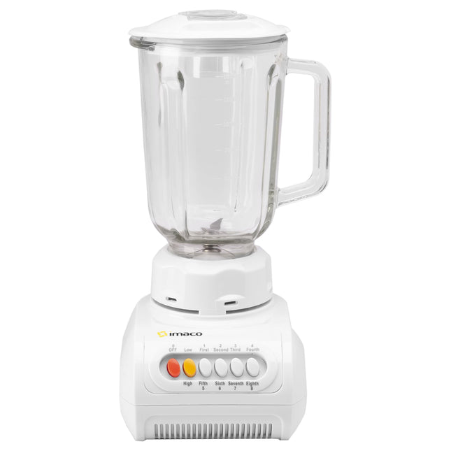 Licuadora Imaco BL888V – 350 W, 1.5 Litros, 8 Velocidades, Vaso de Vidrio Templado
