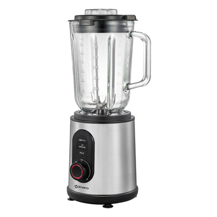 Licuadora de acero inoxidable 1200w con vaso de vidrio 1.5 litros Imaco