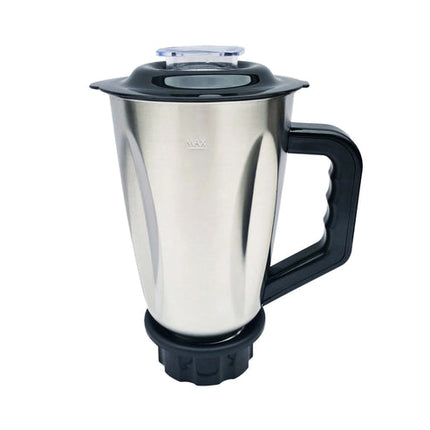 Licuadora de acero inoxidable negro 450w 5 velocidades con vaso de vidrio 1 litro Imaco