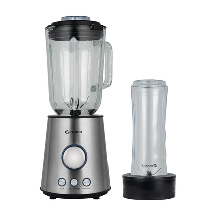 Licuadora Imaco BLS860 – 1000 W, 1.5 Litros, 3 Funciones Preprogramadas, Vaso de Vidrio y Vaso To-Go