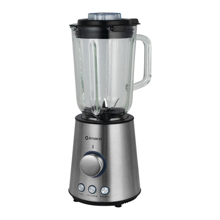 Licuadora Imaco BLS860 – 1000 W, 1.5 Litros, 3 Funciones Preprogramadas, Vaso de Vidrio y Vaso To-Go